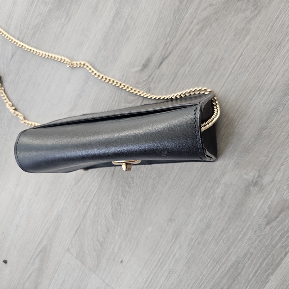 Black Leather Crossbody Bag - Picture 5 of 10